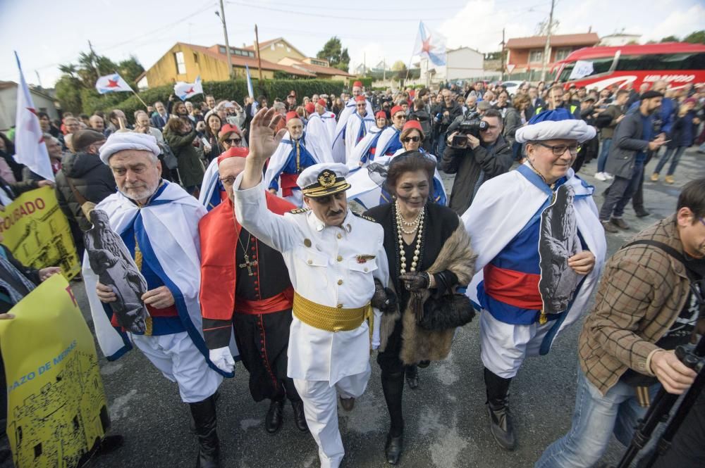 Marcha que exige la devolución del pazo de Meirás