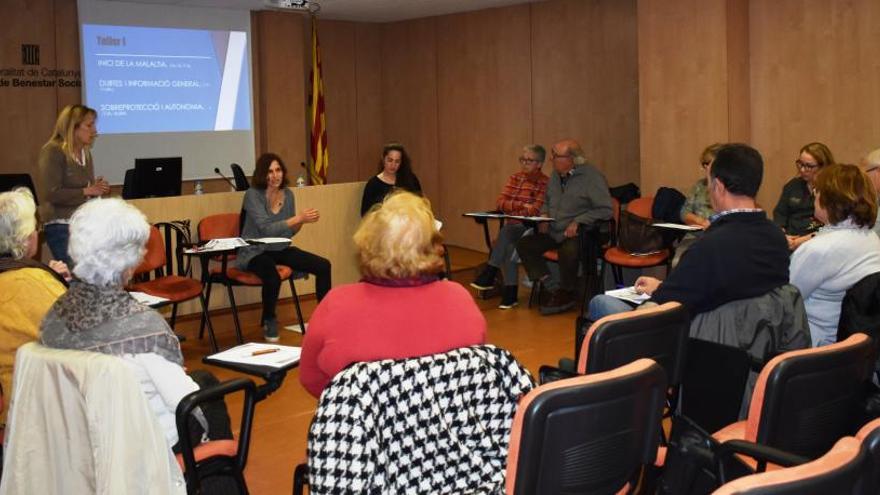 Una sessió de l&#039;escola de pares.