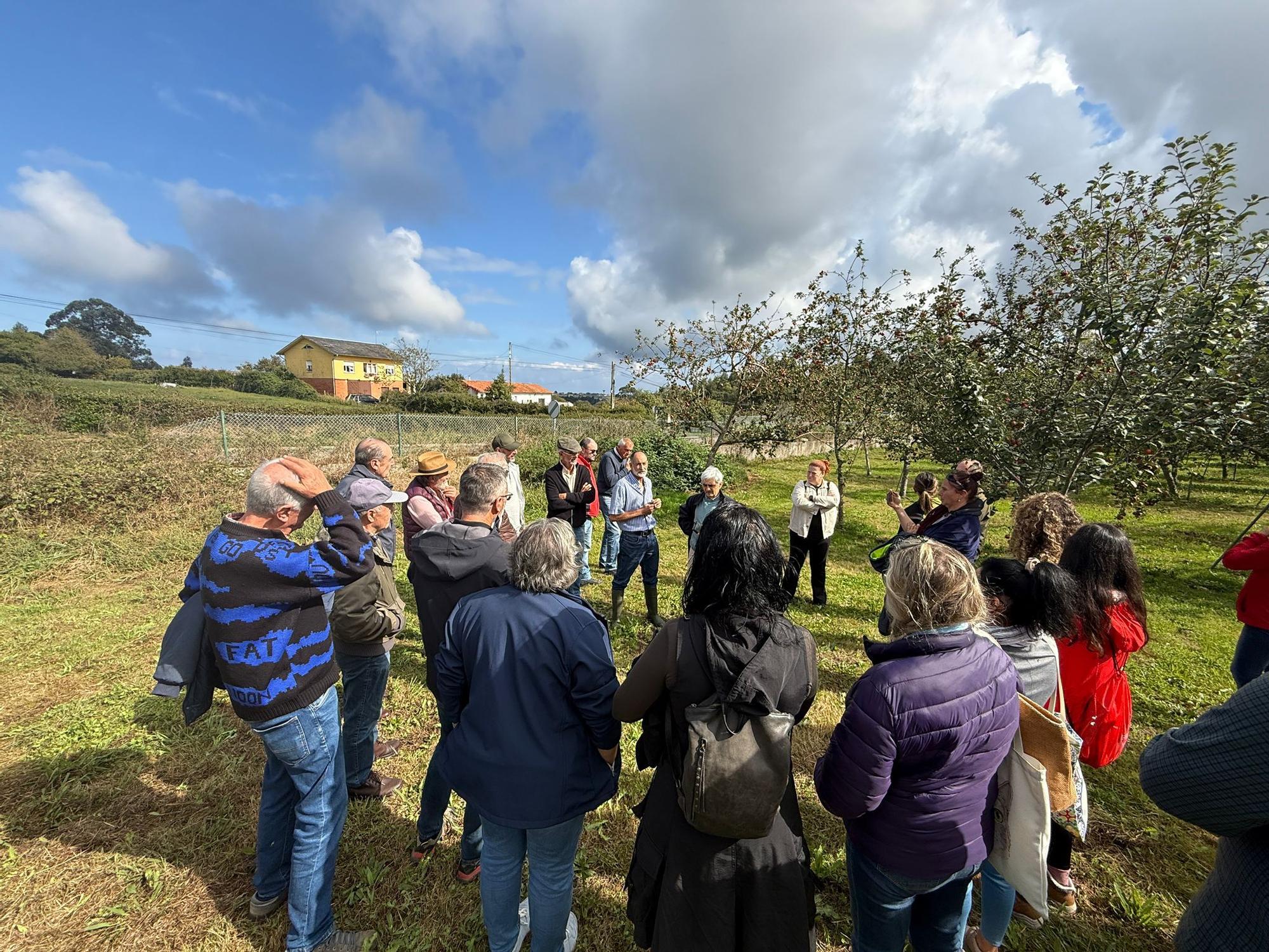 El SERIDA explica sobre el terreno las medidas de protección contra las plagas de roedores en pomaradas