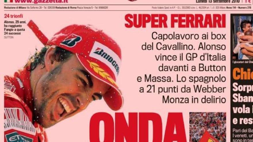 La prensa italiana ya habla de &quot;súper Ferrari&quot;
