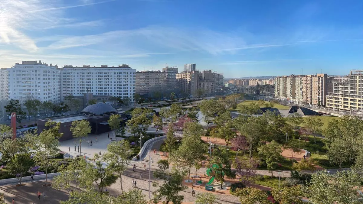 Más de 500 nuevos árboles, petanca y baloncesto: el parque que cambiará la escena urbana de Zaragoza