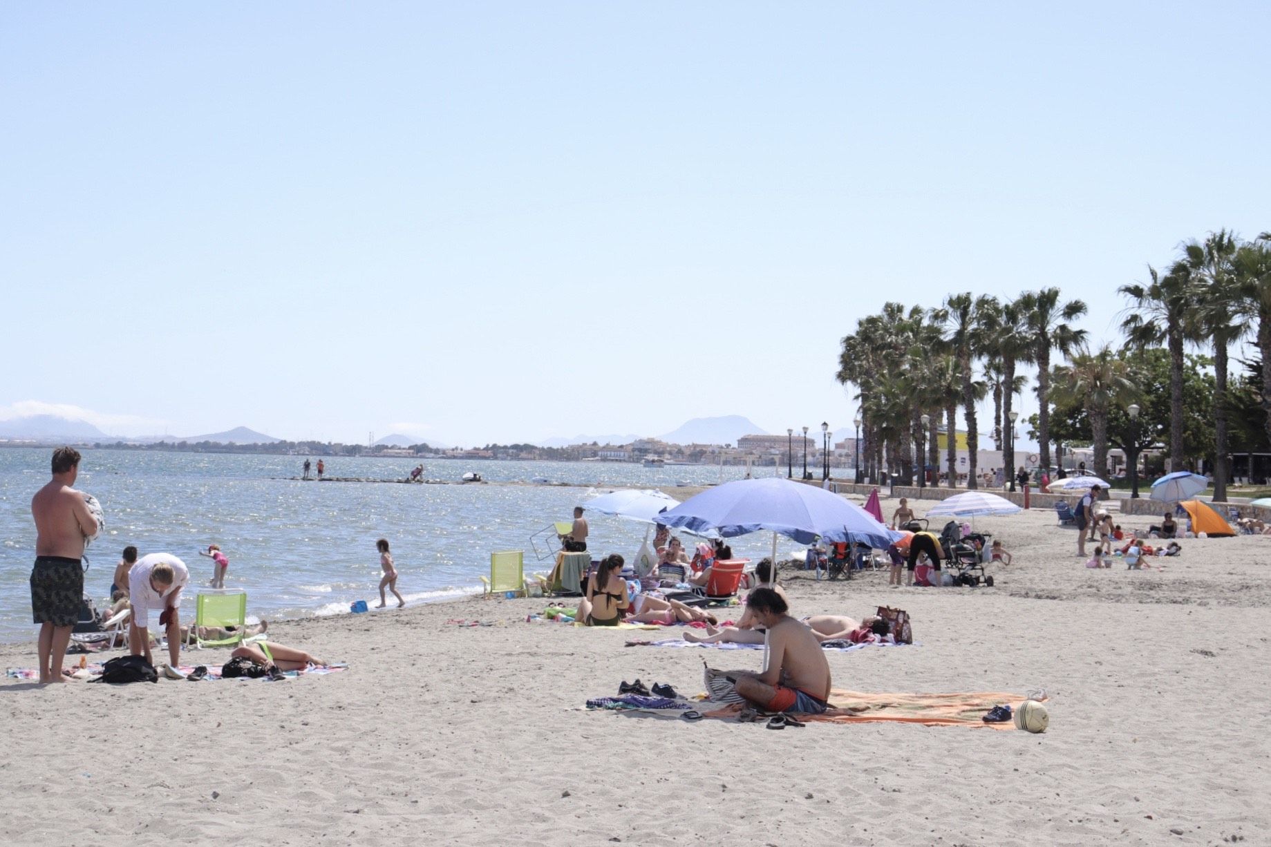 Así están las playas del Mar Menor en el primer fin de semana sin cierre perimetral