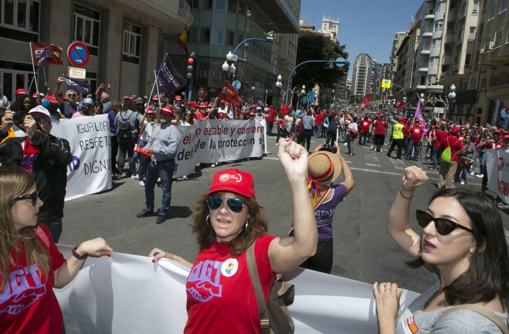 Manifestación del 1 de mayo en Alicante