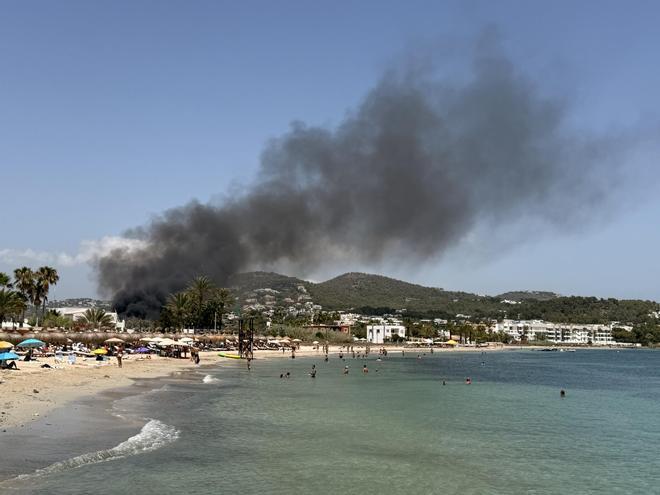 Incendio en una casa okupada en ses Feixes de Talamanca de Ibiza