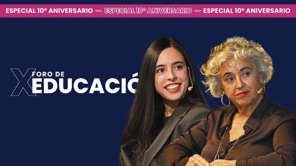 Priscila Retamozo e Amada Traba, poñentes no X Foro de Educación