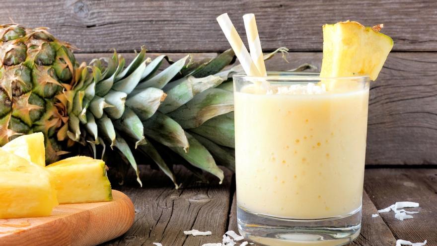 Batido de coco y piña.