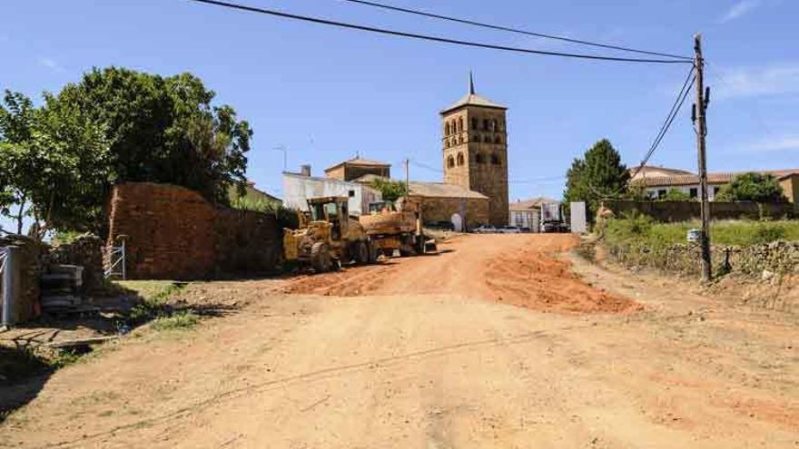 Obras en la cañada del Rincón.