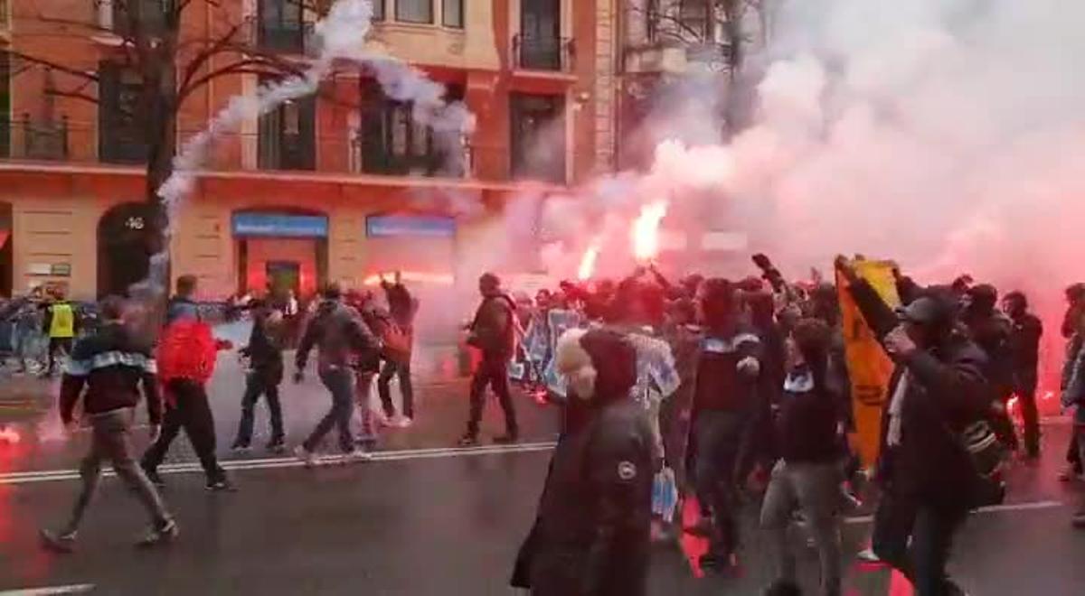 Vídeo ultras en Bilbao.