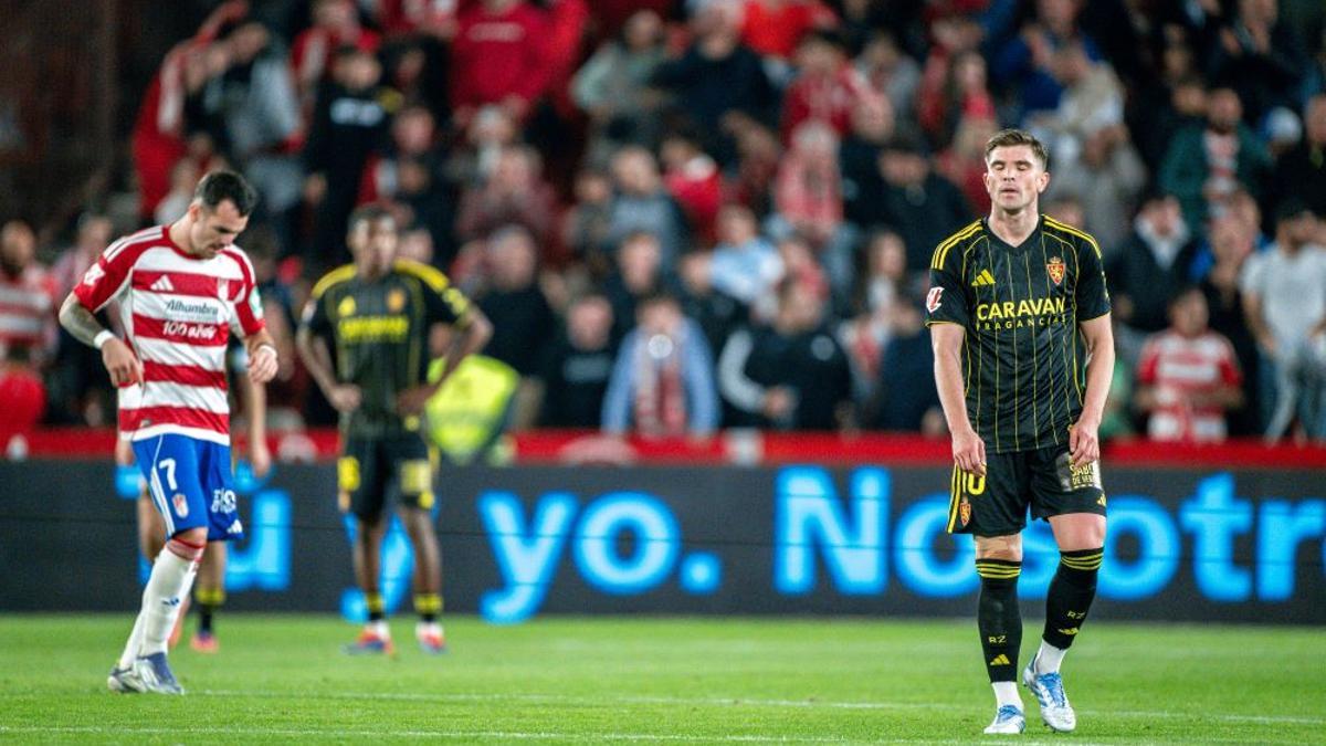 Guti, con gesto desolado en un momento del partido.