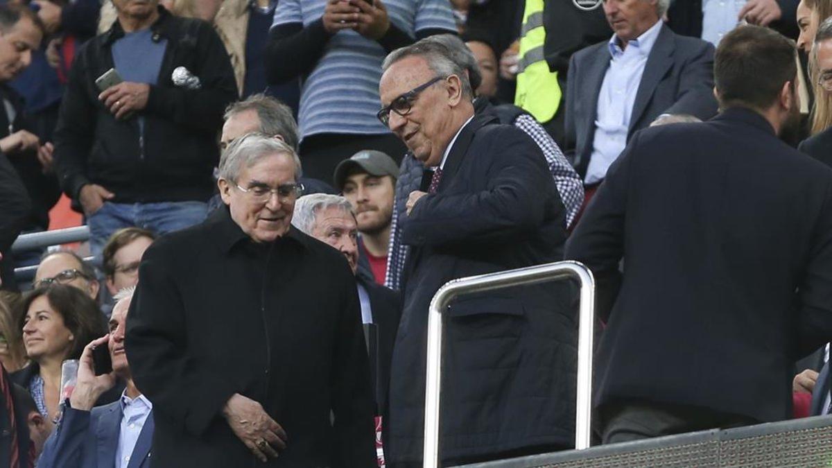 Joan Gaspar, en un partido en el Camp Nou