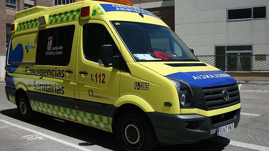 Ambulancia de soporte vital para el traslado de las víctimas.
