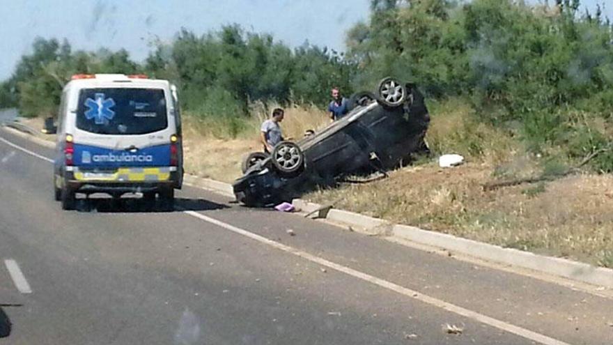 El vehicle sinistrat a la C-260.