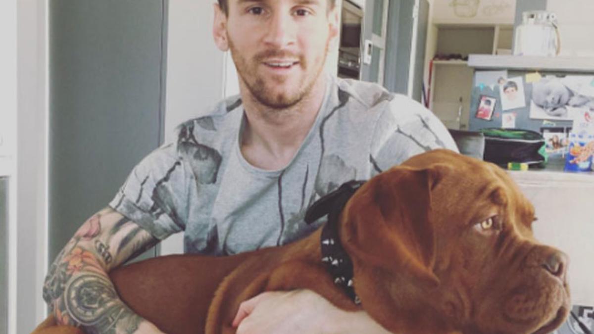 El perro de Messi es famoso en las redes sociales
