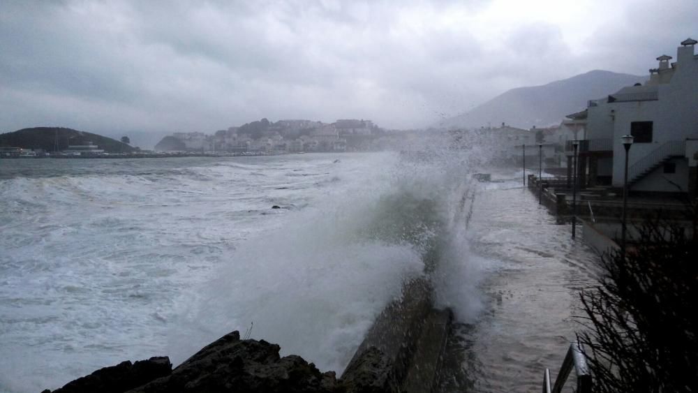 Llevantada a la costa de l'Alt Empordà 1-M