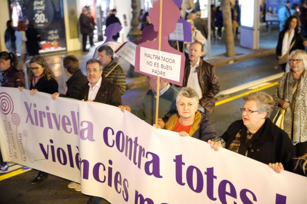 Manifestación contra la violencia de género en València