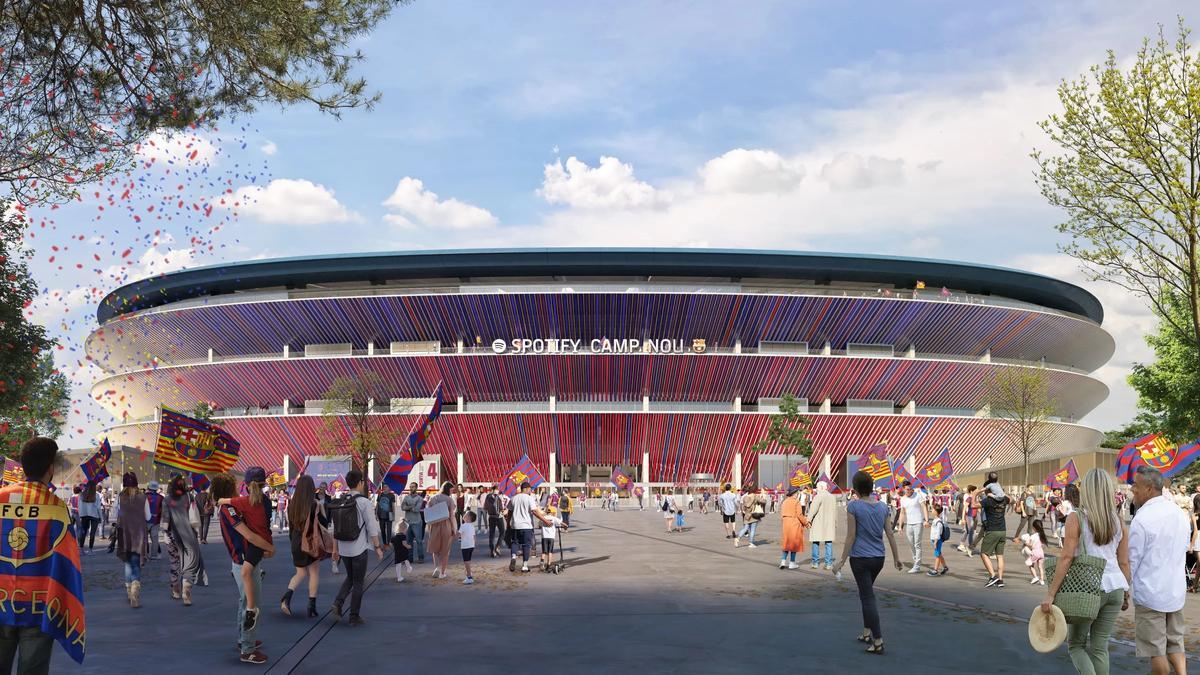 Una imagen del futuro Spotify Camp Nou.