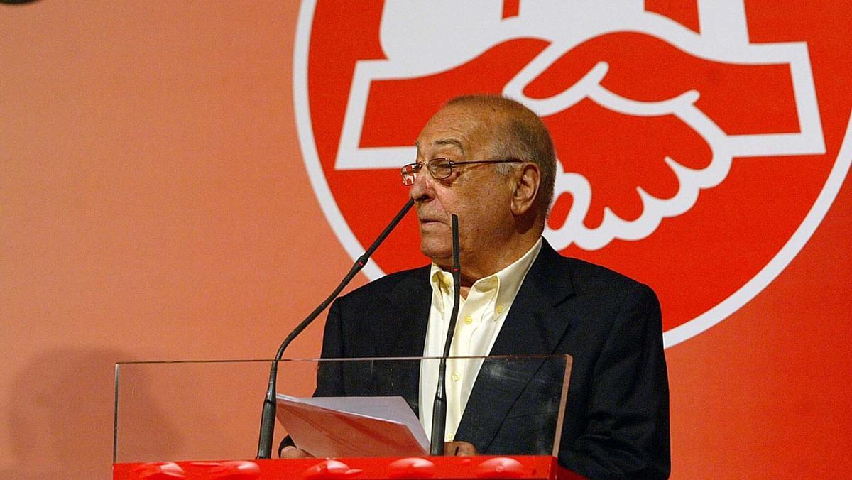 Mor Nicolás Redondo, el primer líder de la UGT que va muntar una vaga al PSOE