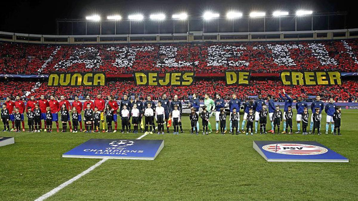 Mosaico Vicente Calderón &quot;Nunca dejes de creer&quot;