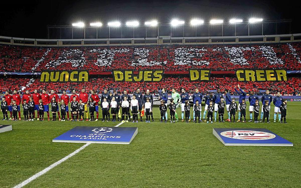 Mosaico Vicente Calderón "Nunca dejes de creer"