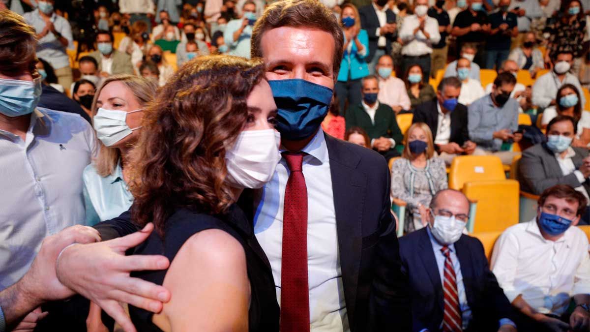 Ayuso y Casado, en la convención del PP en Valencia