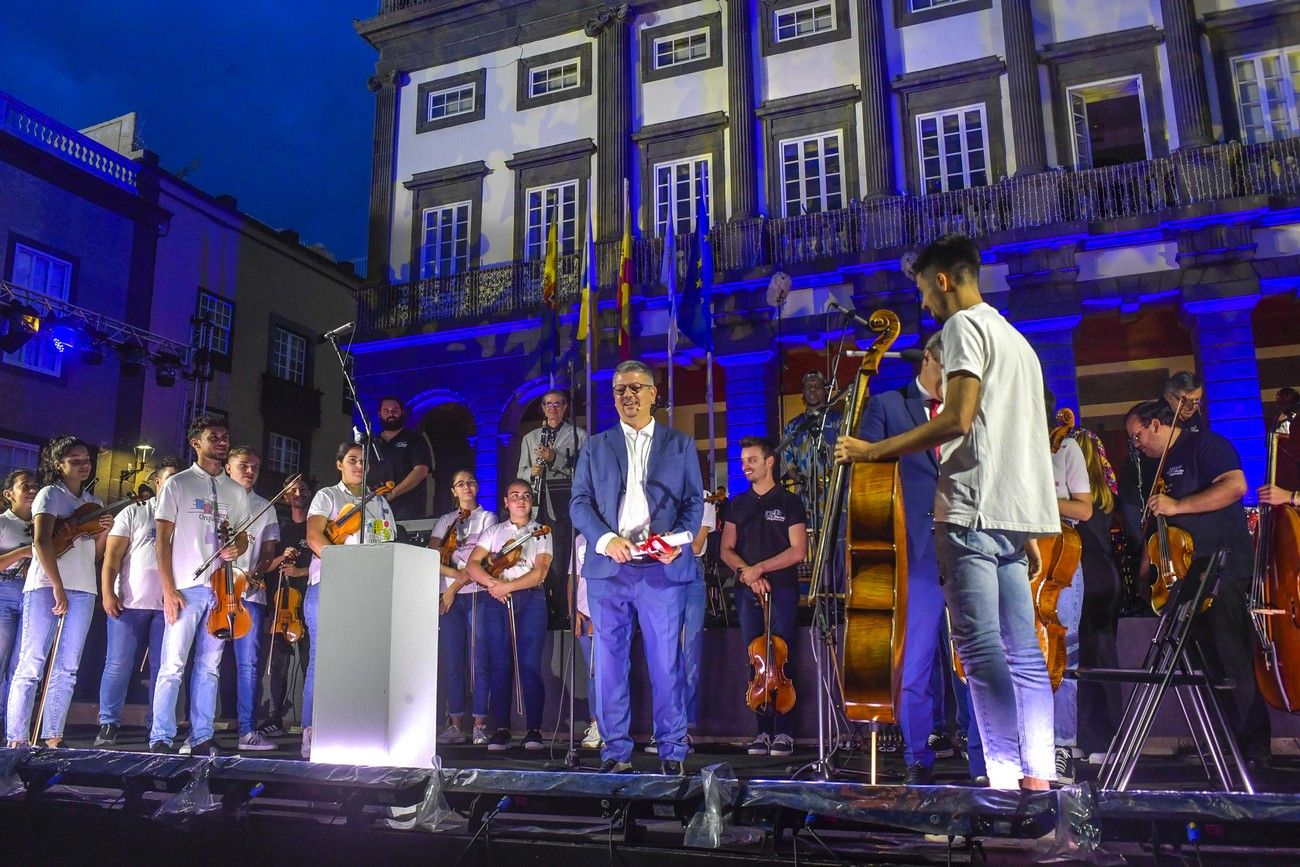 José Brito en el pregón de las Fiestas Fundacionales 2022 de Las Palmas de Gran Canaria