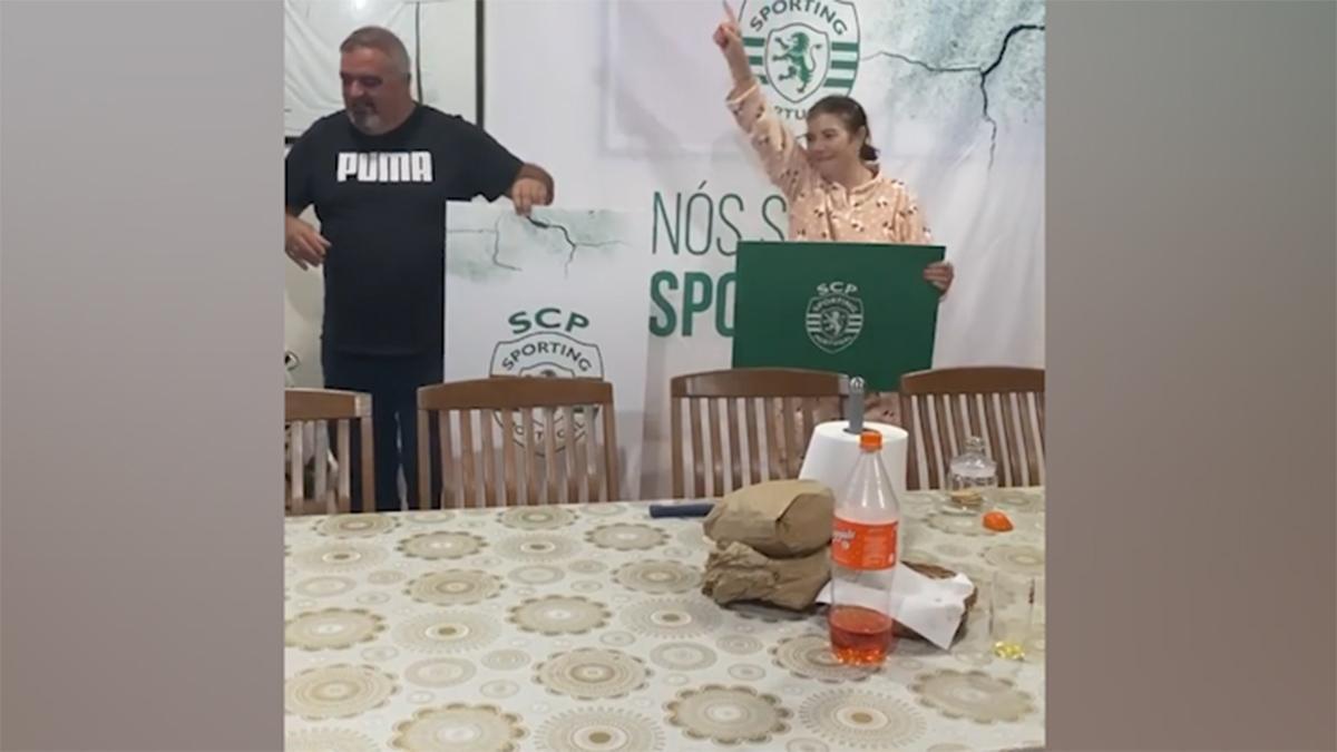 ¡Baile incuido! La madre de Cristiano celebra el empate del Sporting ante el Porto