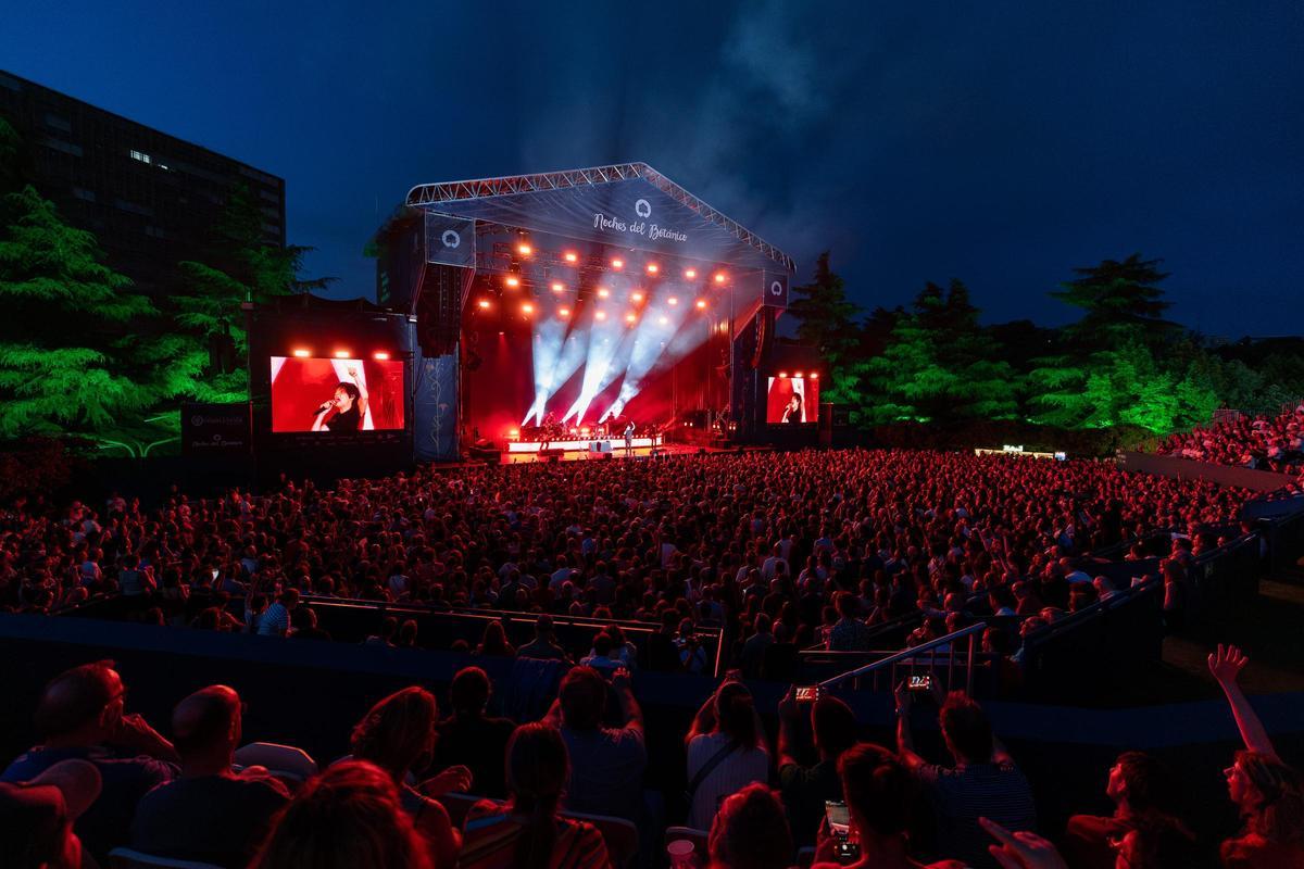 El jardín botánico de la Complutense durante el concierto de Texas.
