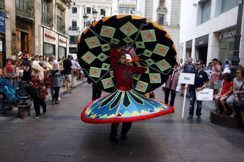 El Eifolk llena el centro de Zaragoza de música y danzas