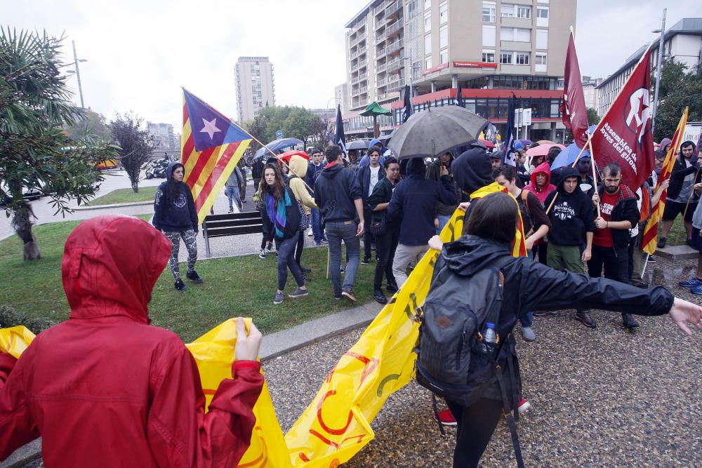 Protesta estudiantil a Girona.