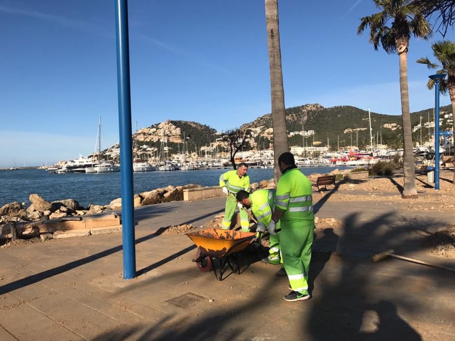 El Port d'Andratx tras el temporal