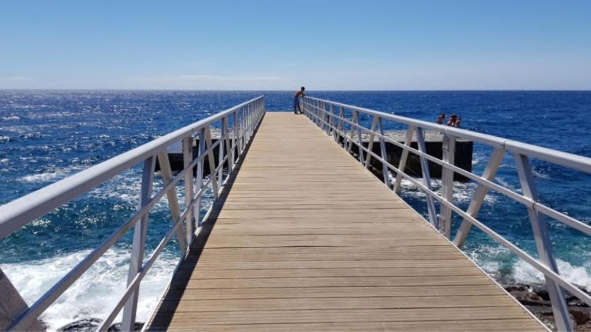Pedestrian walkway.