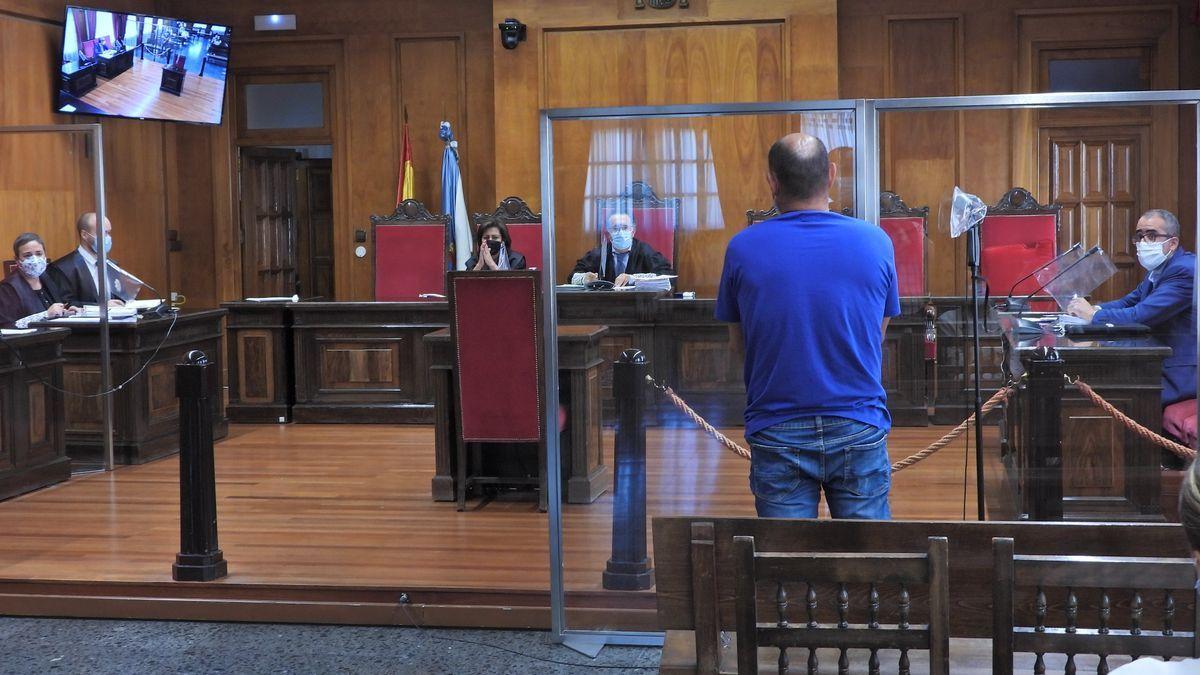 El encausado, durante su declaración en el juicio.