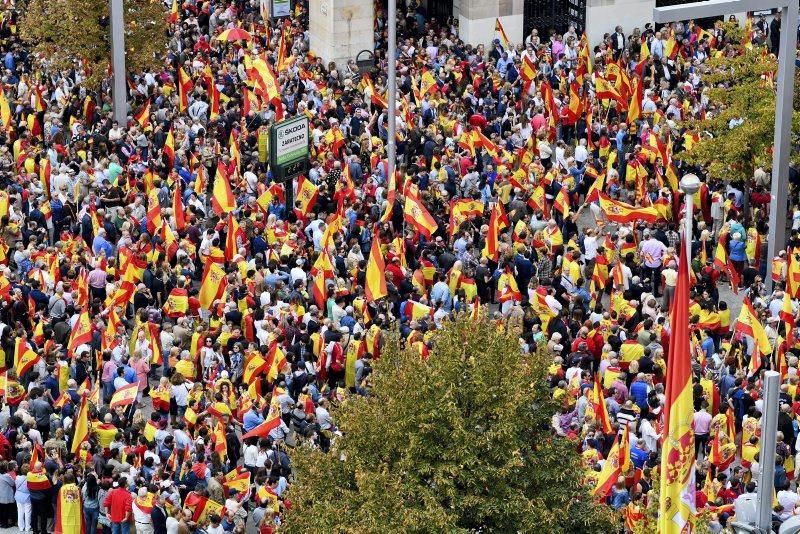 Manifestación contra el 1-0 en Zaragoza