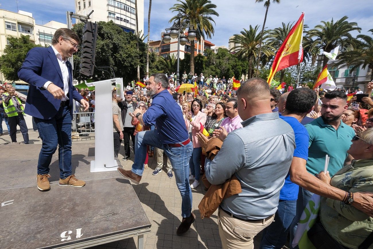 Mitin del presidente de VOX, Santiago Abascal, en Las Palmas de Gran Canaria