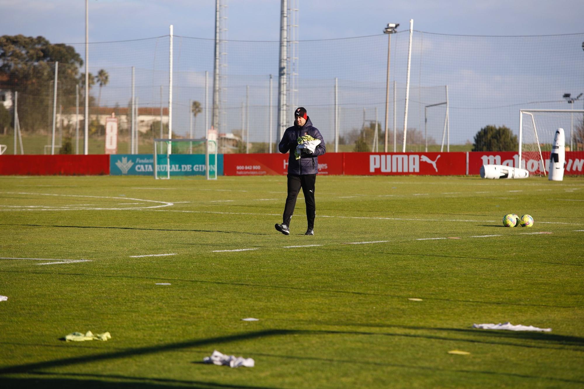 EN IMÁGENES: Así fue el entrenamiento del Sporting