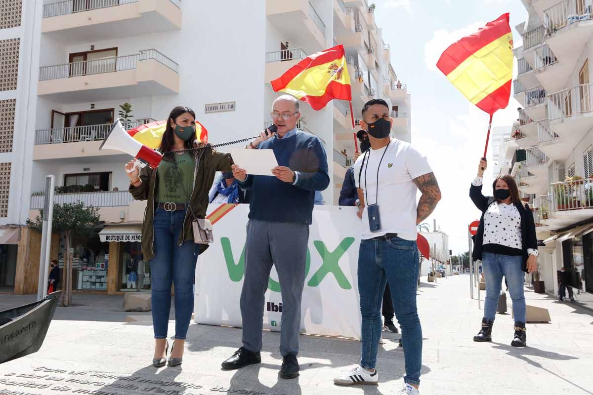 Concentración de Vox en Ibiza