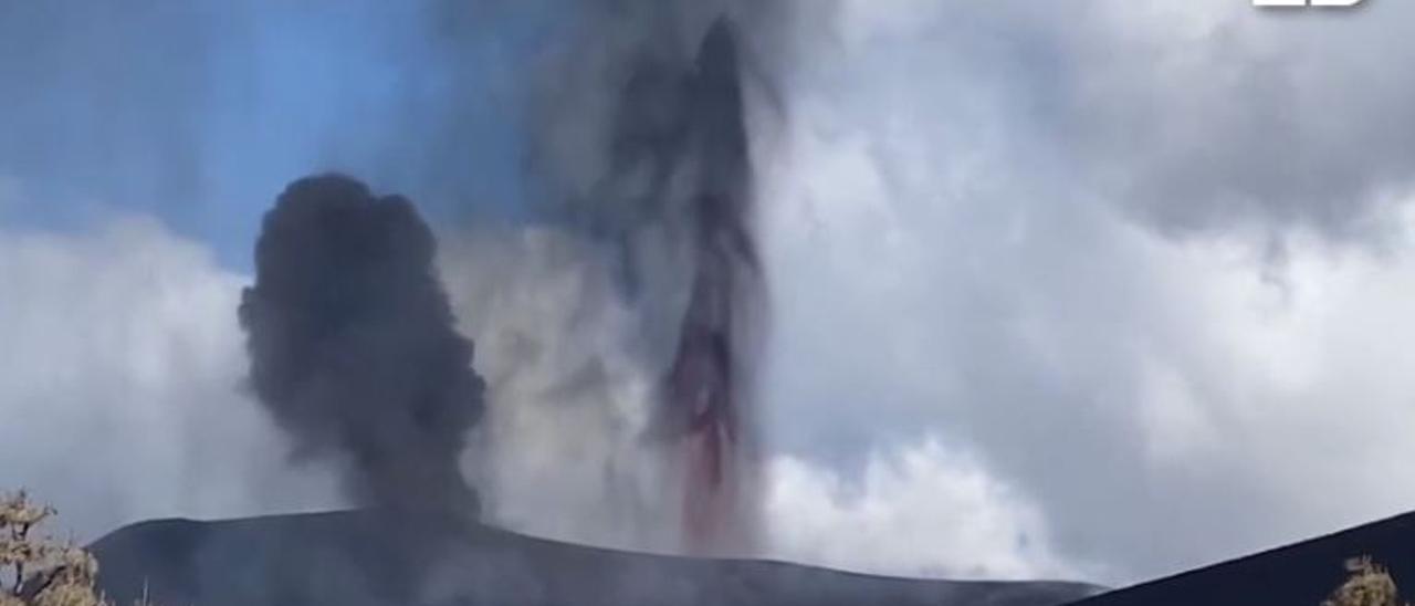 Bocas eruptivas del volcán de La Palma