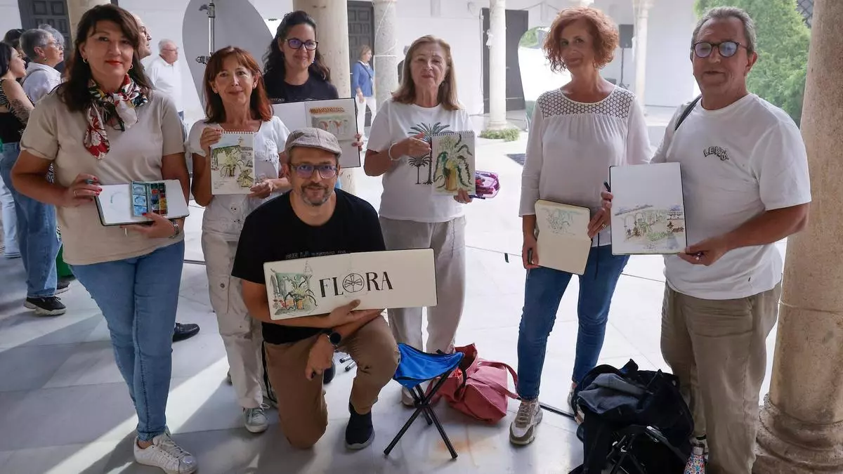El arte de dibujar también sale a las calles de Córdoba y toma las instalaciones de Flora