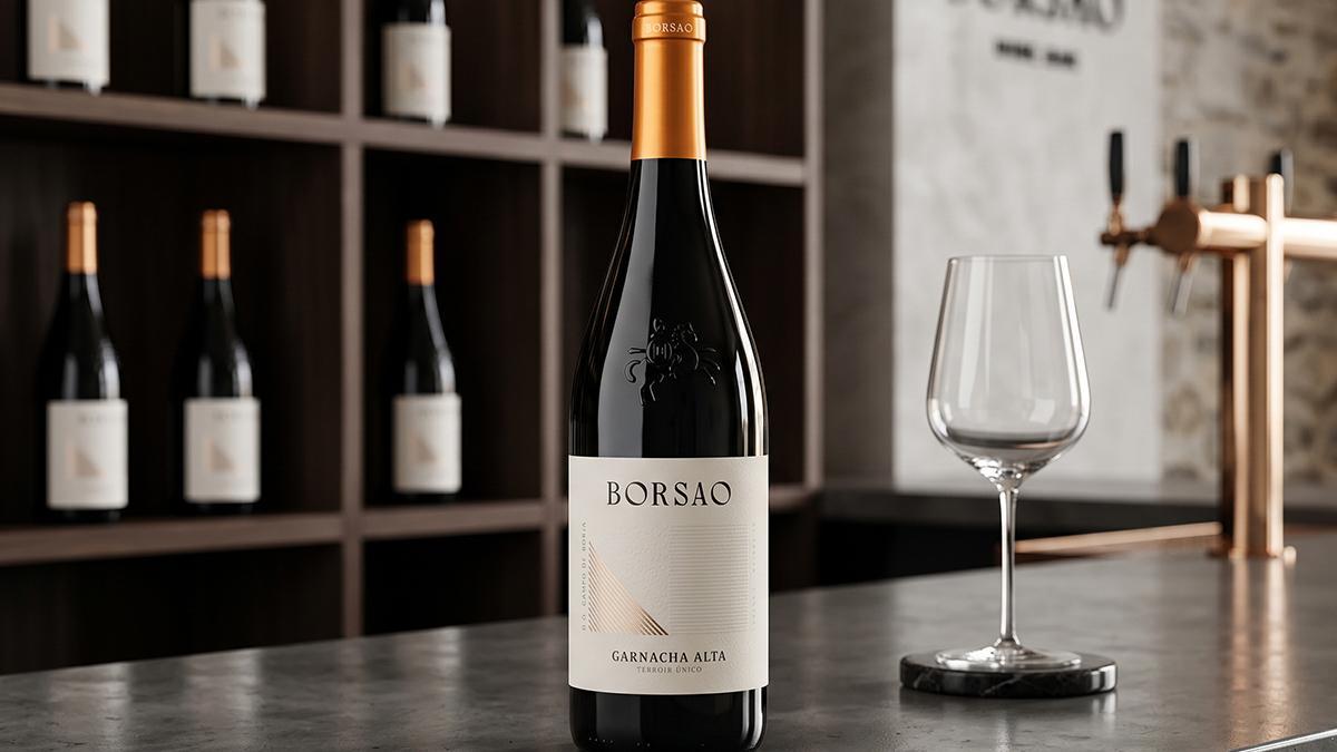 Borsao Garnacha Alta 2023, elaborado con viñedos ecológicos de altura.