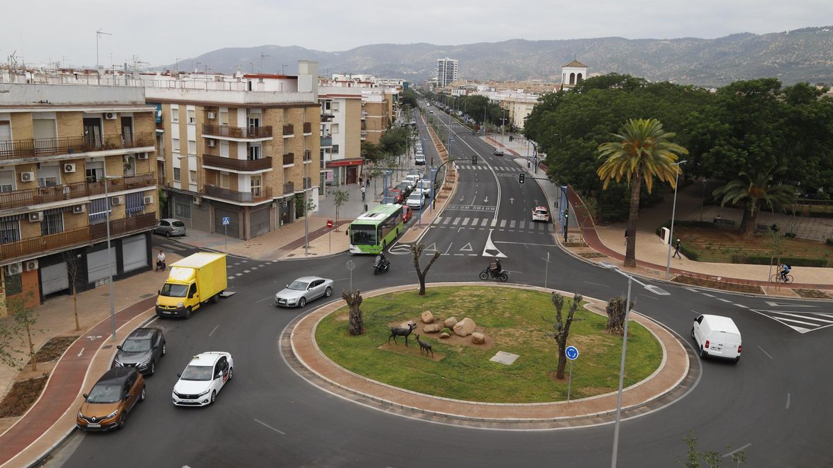 La avenida de Trassierra tras la segunda fase de su remodelación.