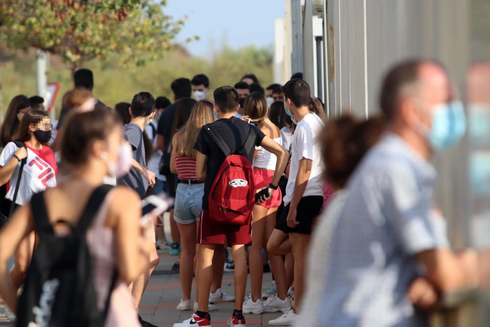 Vuelta a las clases en los institutos de Málaga