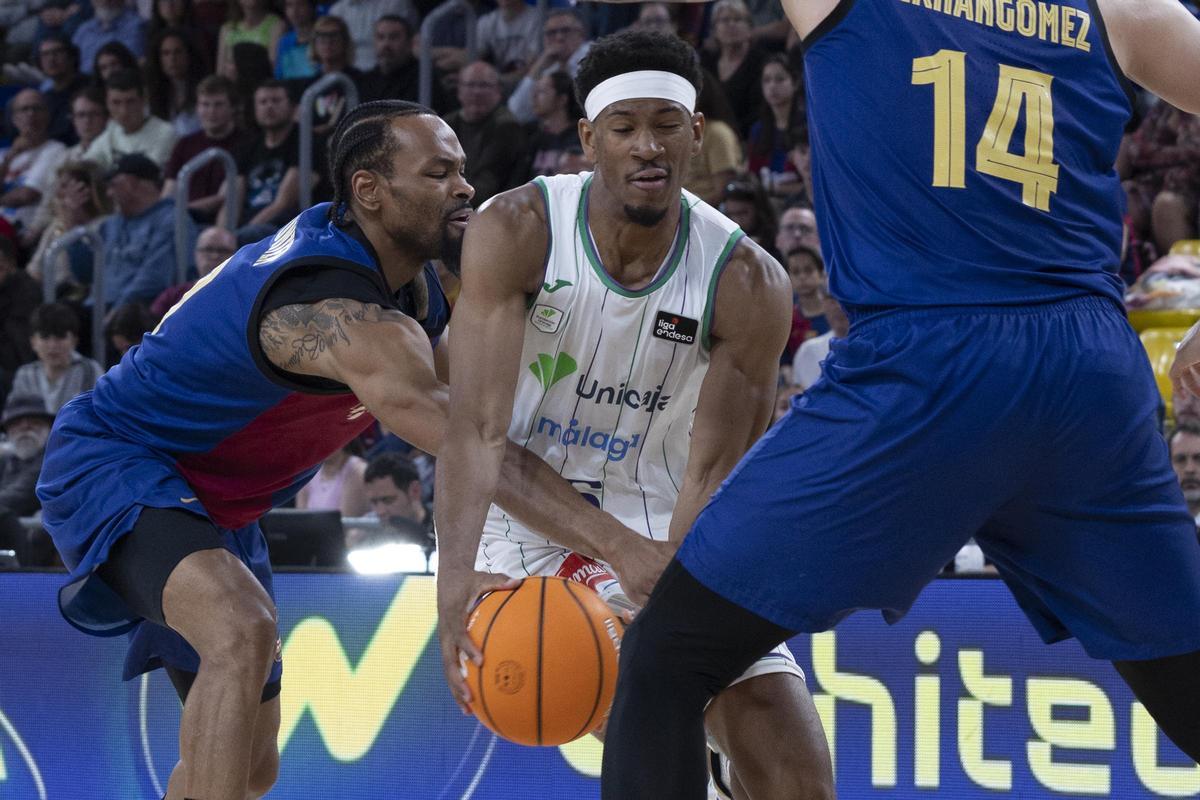 83-81. El Barça vence al Unicaja y sueña con la cuarta posición