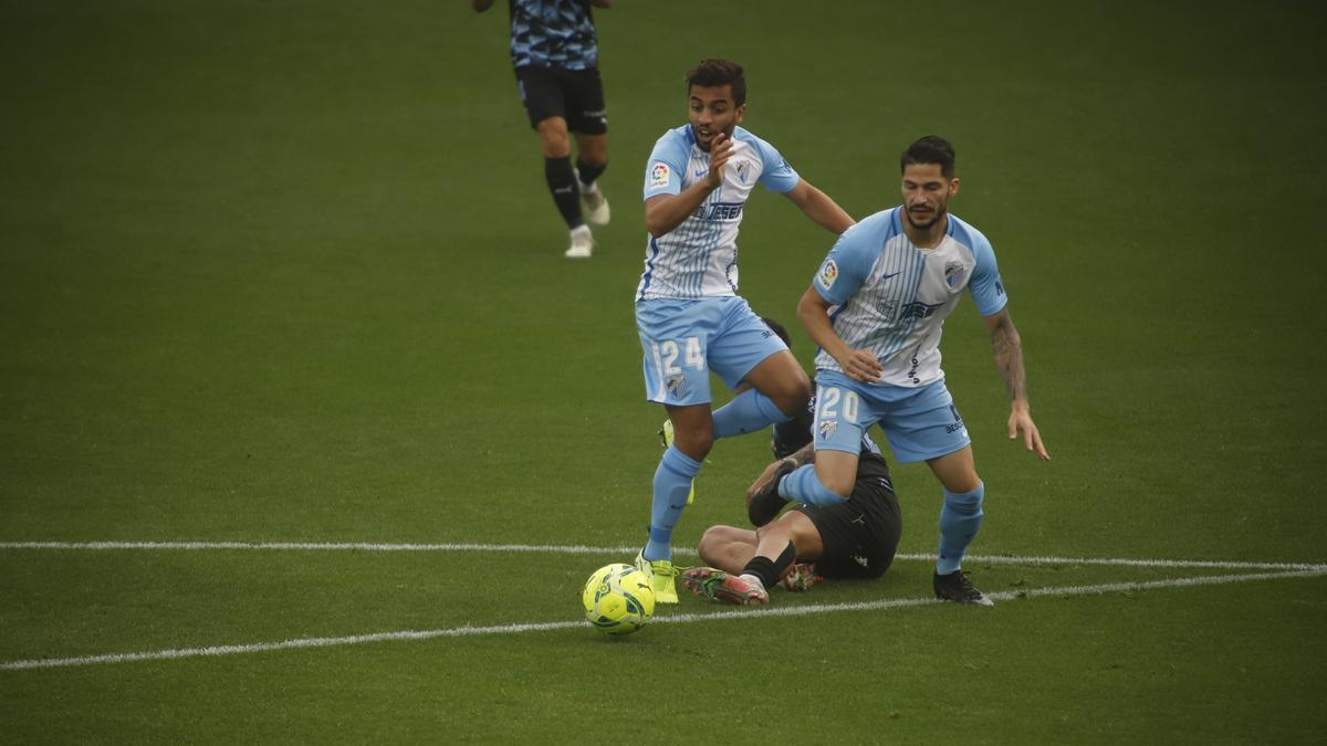 Partido de la Liga Smartbank entre el Málaga CF y el Almería