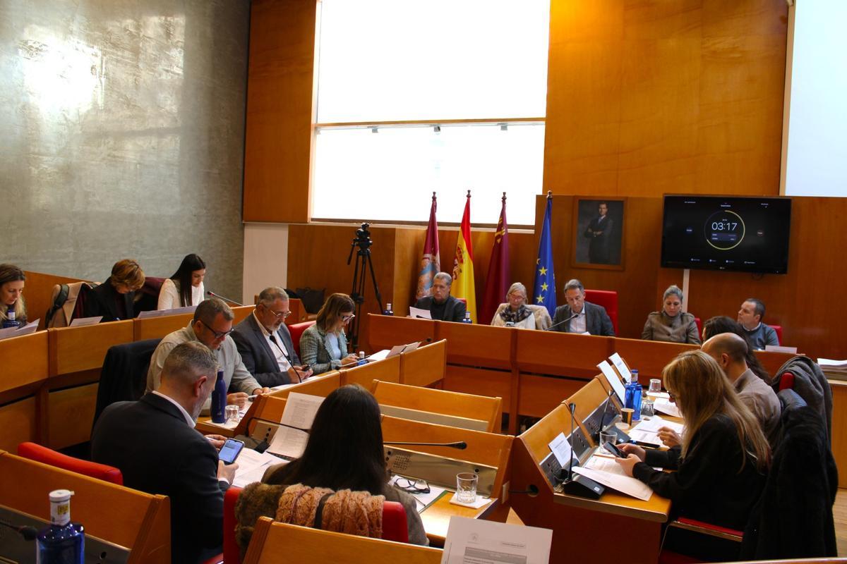 Pleno celebrado este lunes en Lorca.