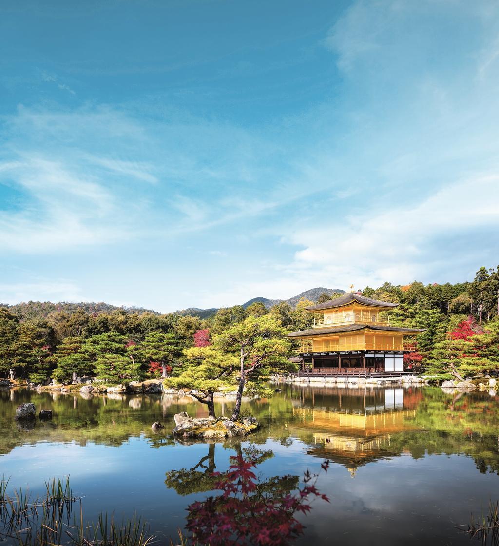 Pabellón dorado de Kioto, Japón.