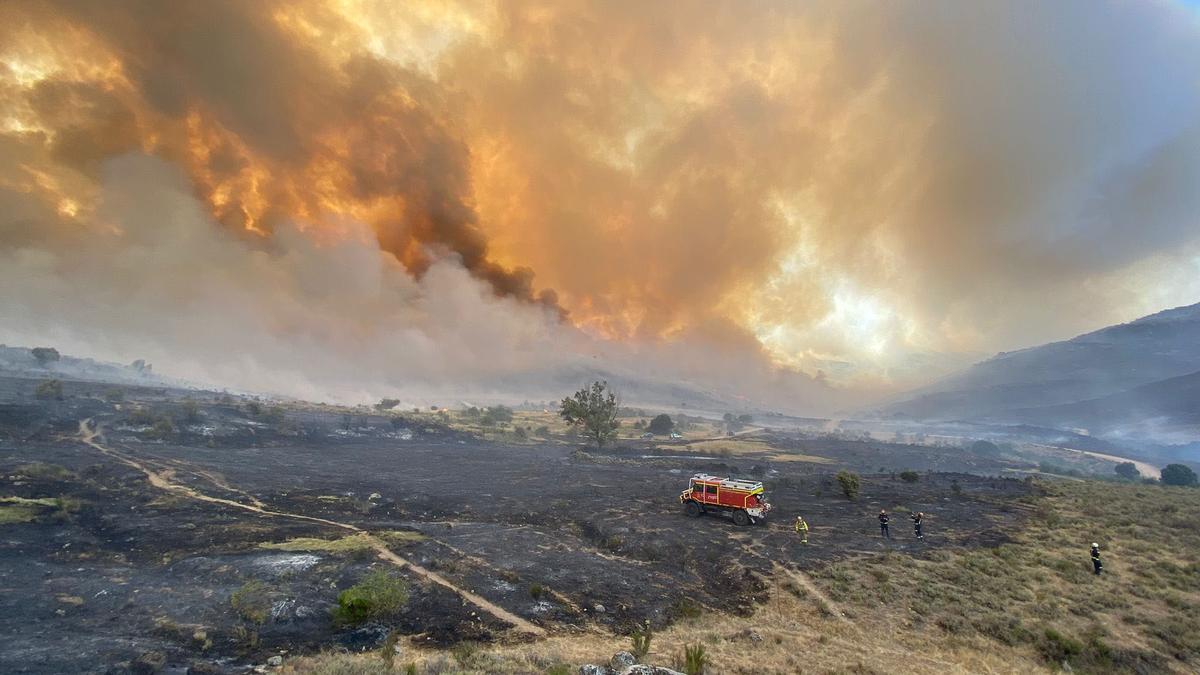 Incendio en Navalacruz, Ávila.