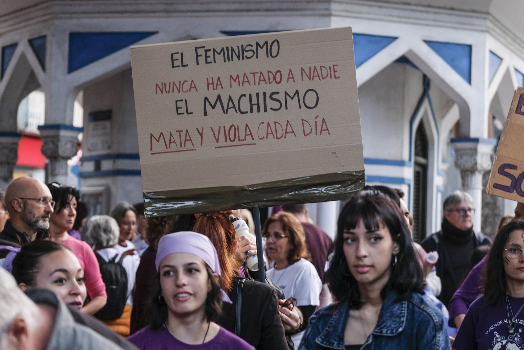 Manifestación por el 8M en Las Palmas de Gran Canaria