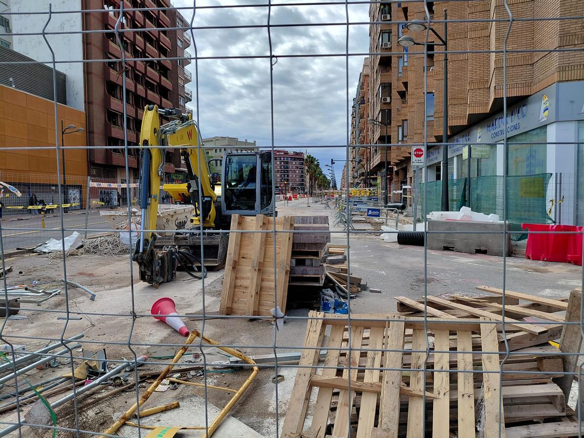 Obras en Giorgeta y Pérez Galdós