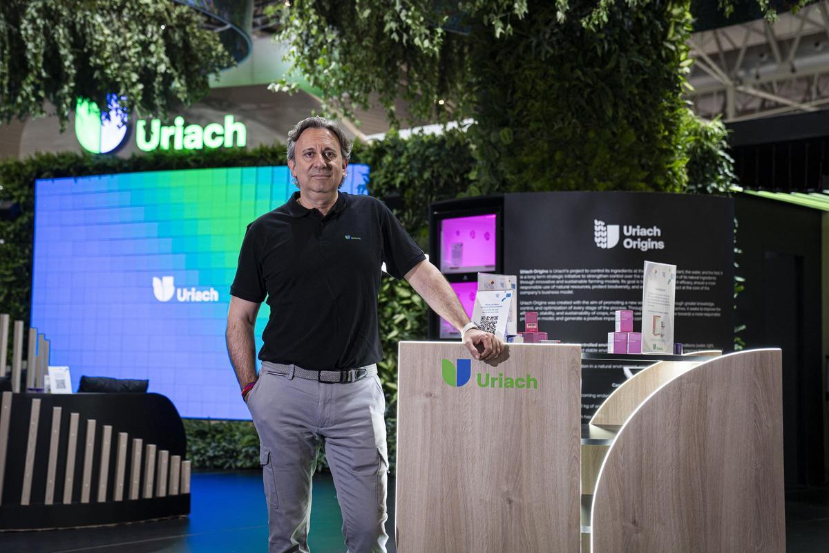 Oriol Segarra, consejero delegado de Uriach, en la feria Vithas Food que se celebra estos días en Barcelona