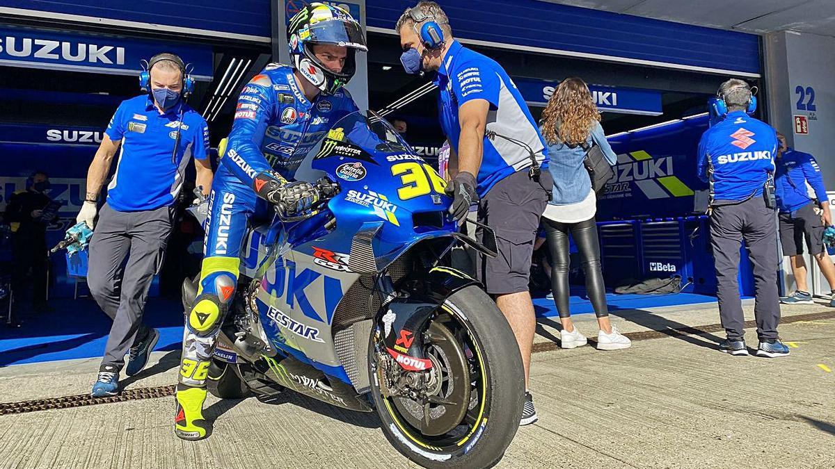 Joan Mir, ayer en el circuito de Jerez, antes de afrontar la jornada de clasificaciones.